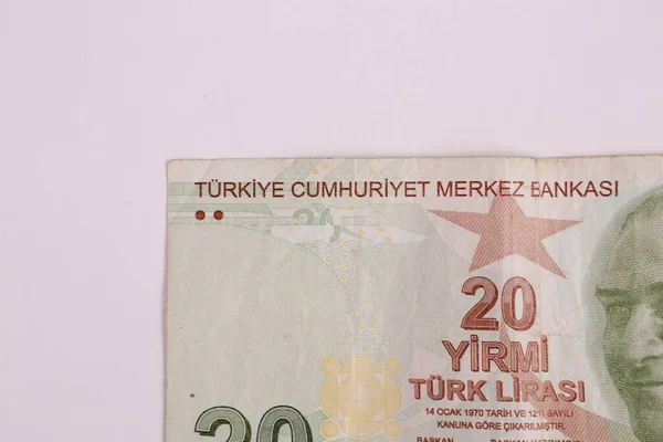 Turkisk Valuta Turkiska Lira Sedlar — Stockfoto