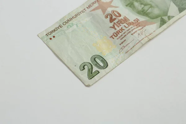 Waluta Turecka Banknoty Tureckie — Zdjęcie stockowe