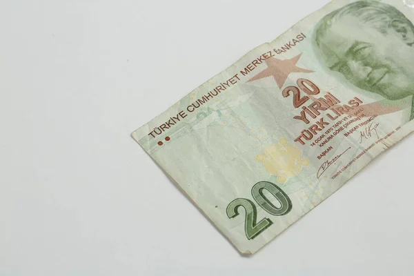 Waluta Turecka Banknoty Tureckie — Zdjęcie stockowe