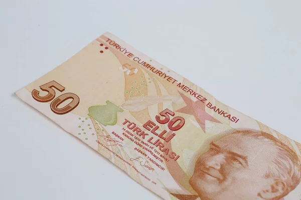 Türk Para Birimi Türk Lireti Banknotları — Stok fotoğraf