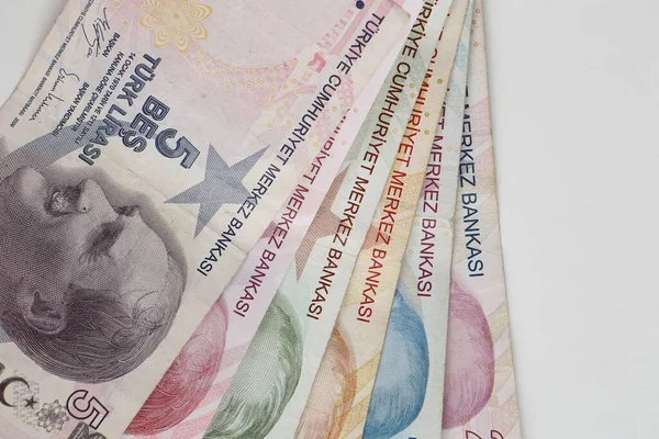 Türkische Währung Türkische Lira Banknoten — Stockfoto