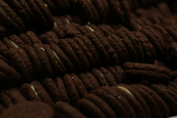 Gruppe Von Verschiedenen Cookies Schokochips Haferflocken Rosinen Weiße Schokolade — Stockfoto