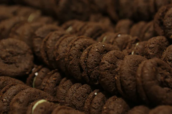 Group Assorted Cookies Chocolate Chip Oatmeal Raisin White Chocolate — Stock Photo, Image