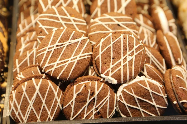 Grupo Galletas Surtidas Chip Chocolate Pasas Avena Chocolate Blanco —  Fotos de Stock