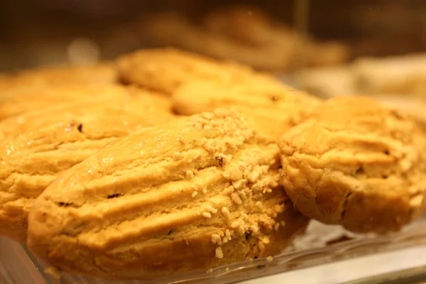 Grupo Galletas Surtidas Chip Chocolate Pasas Avena Chocolate Blanco — Foto de Stock