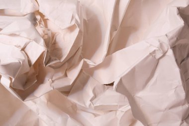 Beyaz buruşmuş kağıt arkaplan grunge doku arkaplanı