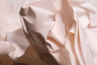 Beyaz buruşmuş kağıt arkaplan grunge doku arkaplanı