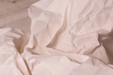 Beyaz buruşmuş kağıt arkaplan grunge doku arkaplanı