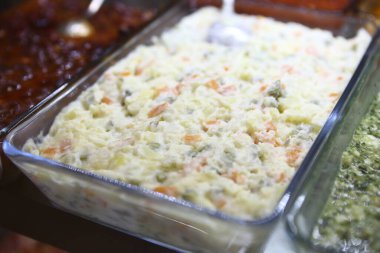 Geleneksel Türk ve Yunan yemek meze masası