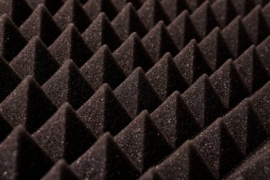 Stüdyo ses akustik köpük arka plan yakın çekim