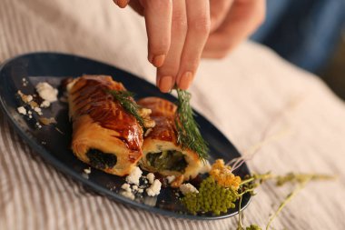 Lezzetli doğal estetik fırınlanmış ekmek