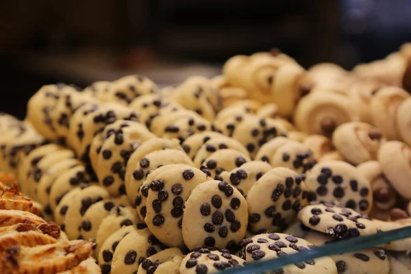 Grupo Galletas Surtidas Chip Chocolate Pasas Avena Chocolate Blanco — Foto de Stock