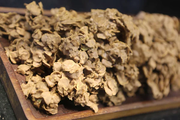 Gruppe Von Verschiedenen Cookies Schokochips Haferflocken Rosinen Weiße Schokolade — Stockfoto