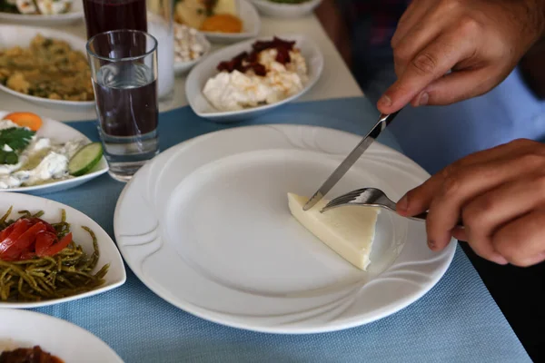 Mesa Meze Jantar Tradicional Turco Grego — Fotografia de Stock