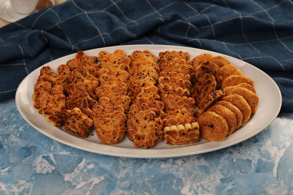 Cookies Med Mörk Choklad Chips — Stockfoto