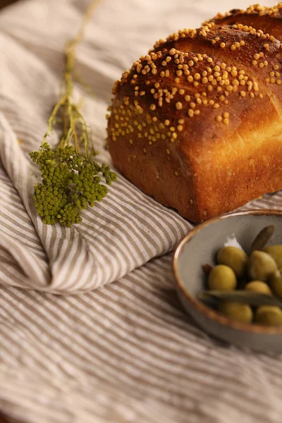 ขนมป งอบความงามธรรมชาต — ภาพถ่ายสต็อก
