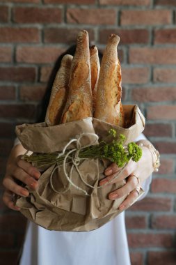 Lezzetli doğal estetik fırınlanmış ekmek