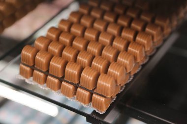 bir sürü değişik çikolatalı pralin