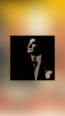 Atatürk 'ün çizimi. Türkiye Cumhuriyeti 'nin ilk cumhurbaşkanı. 