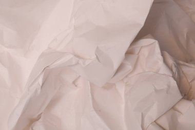 Beyaz buruşmuş kağıt arkaplan grunge doku arkaplanı