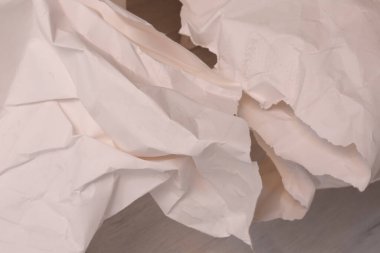 Beyaz buruşmuş kağıt arkaplan grunge doku arkaplanı