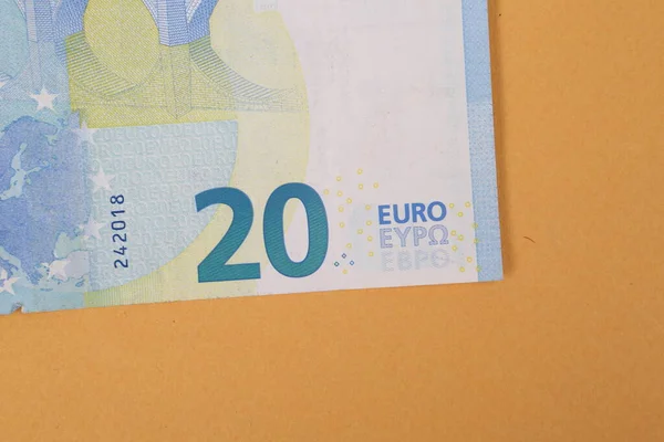 Monnaie Européenne Monnaie Billets Euros — Photo