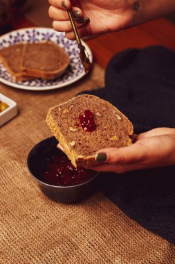 Lezzetli doğal estetik fırınlanmış ekmek