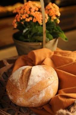 Lezzetli doğal estetik fırınlanmış ekmek