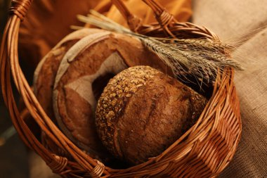 Lezzetli doğal estetik fırınlanmış ekmek