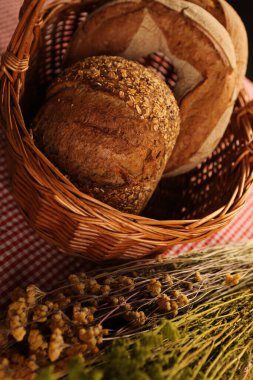 Lezzetli doğal estetik fırınlanmış ekmek