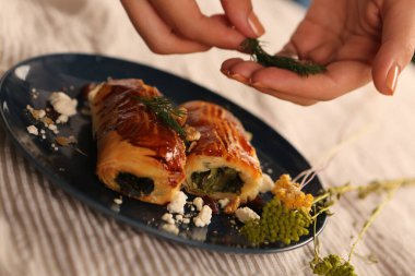 Lezzetli doğal estetik fırınlanmış ekmek