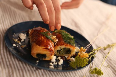 Lezzetli doğal estetik fırınlanmış ekmek