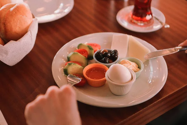 Rich Delicious Turkish Breakfast — Stock Photo, Image