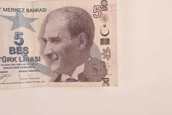 Turkisk Valuta Turkiska Lira Sedlar — Stockfoto