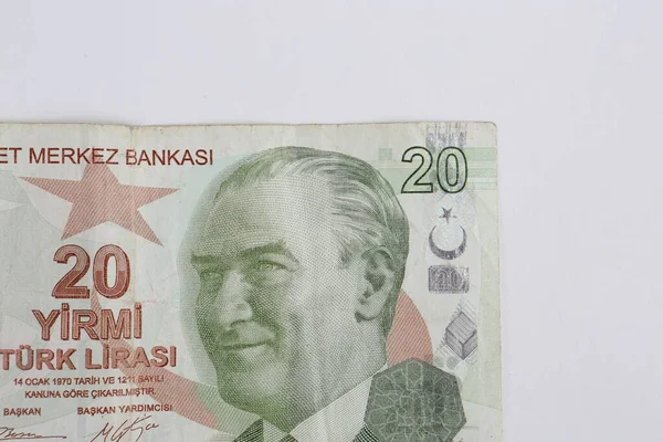 Török Valuta Török Líra Bankjegyek — Stock Fotó