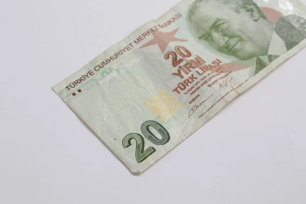 Turkish Currency Turkish Lira Banknotes — Stock Photo, Image