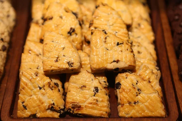 Grupo Galletas Surtidas Chip Chocolate Pasas Avena Chocolate Blanco —  Fotos de Stock