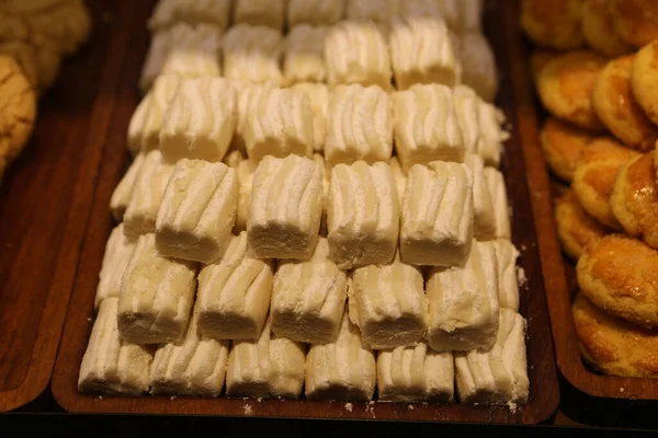 Grupo Galletas Surtidas Chip Chocolate Pasas Avena Chocolate Blanco — Foto de Stock