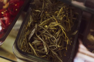 Geleneksel Türk ve Yunan yemek meze masası