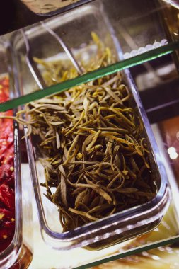 Geleneksel Türk ve Yunan yemek meze masası