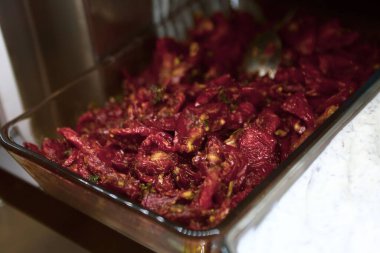 Geleneksel Türk ve Yunan yemek meze masası