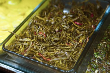 Geleneksel Türk ve Yunan yemek meze masası