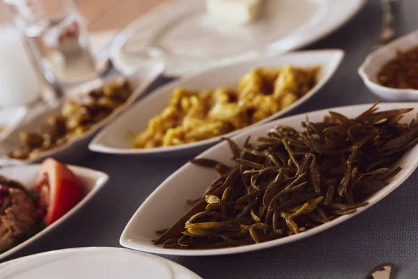 Traditionelles Türkisches Und Griechisches Dinner Meze Tisch — Stockfoto