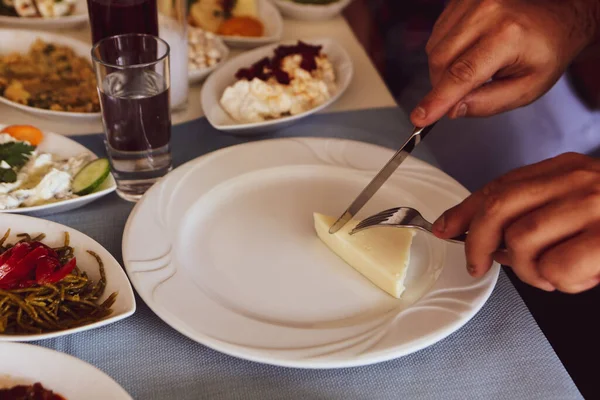 Mesa Meze Jantar Tradicional Turco Grego — Fotografia de Stock