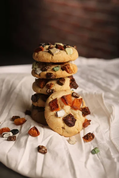 Cookies Med Mörk Choklad Chips — Stockfoto