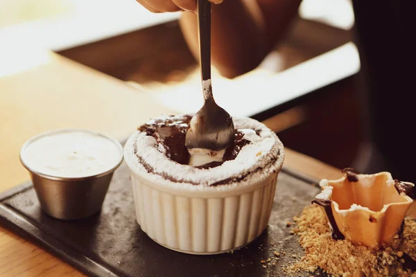 dondurma çikolatalı sufle