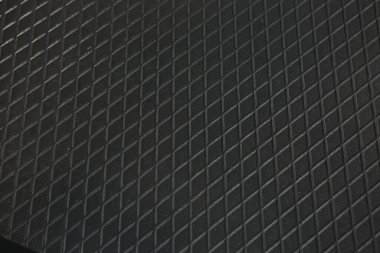 Siyah metal desenli çelik arka plan. Delinmiş metal levha.