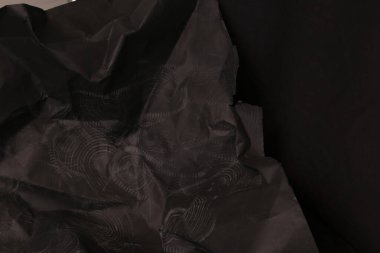 siyah buruşmuş kağıt arkaplan grunge doku arkaplanı