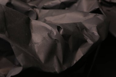 siyah buruşmuş kağıt arkaplan grunge doku arkaplanı