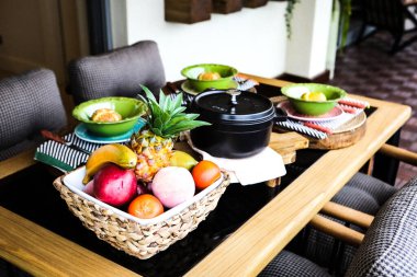 Modern balkon terasının içi